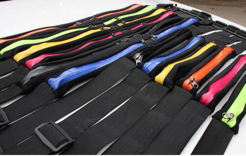 Outdoor elastic sports waist bag, men's and women's fitness running and cycling waist bag, anti-theft waterproof mobile phone bag invisible belt