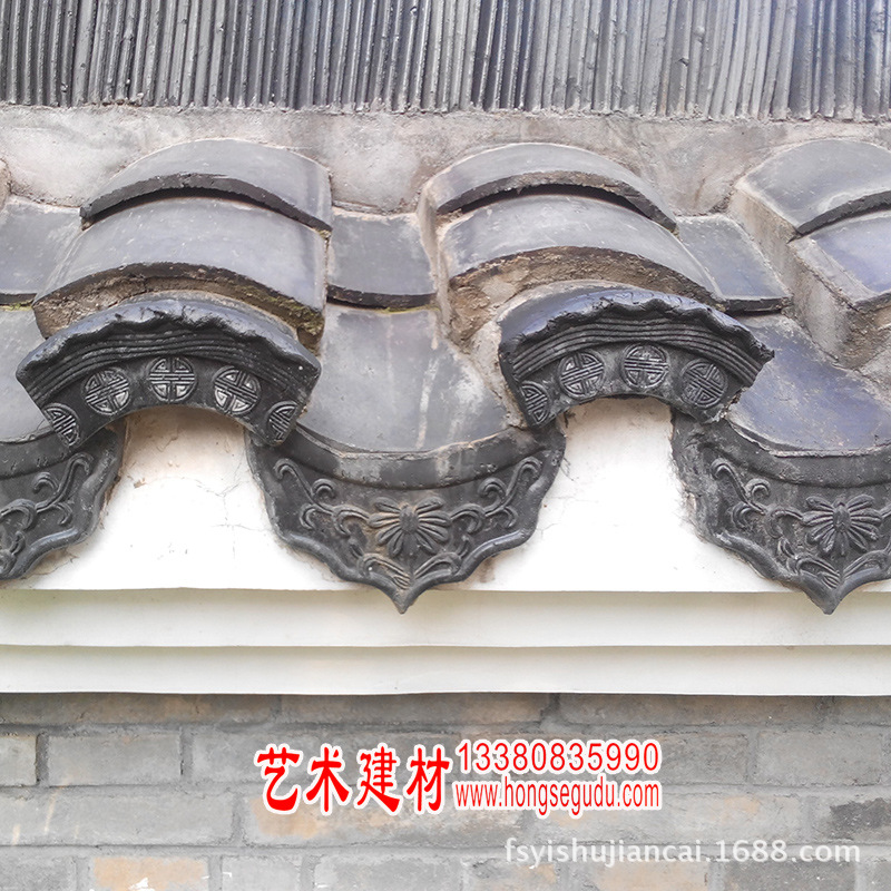 粘土仿古建筑寺庙青瓦凉亭门楼祠堂仿古别墅小青瓦黏土青瓦滴水瓦-阿里巴巴