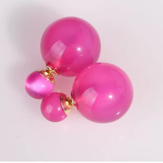 Прозрачные двусторонние серьги из жемчуга, корейский стиль, Aliexpress