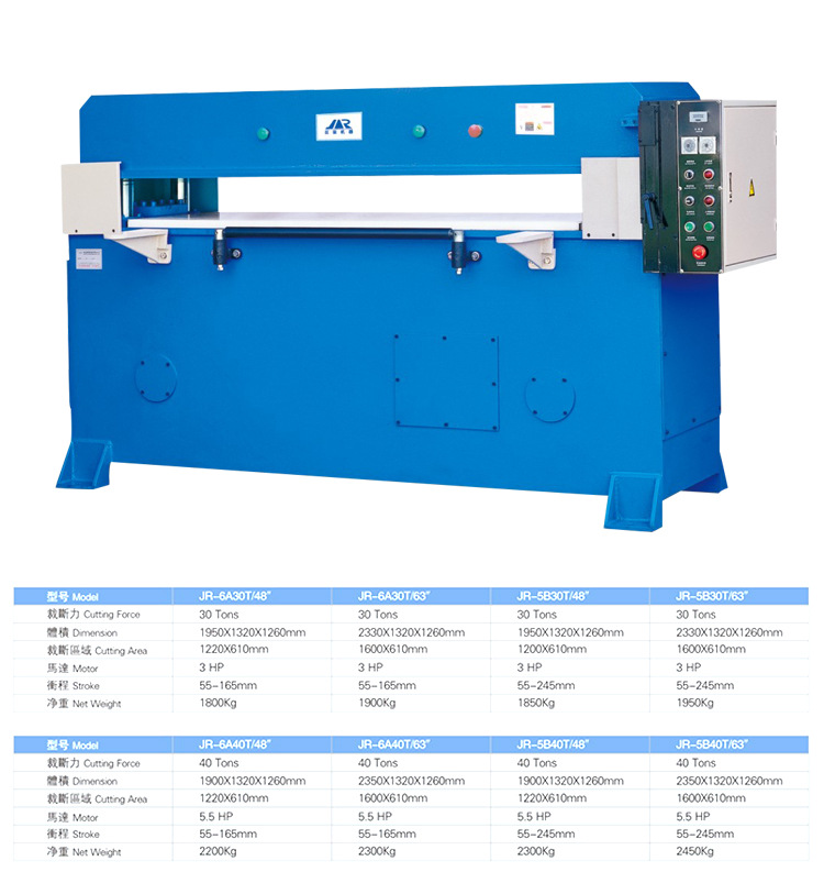 贵阳珍珠棉冲床,液压裁断机,安装步骤