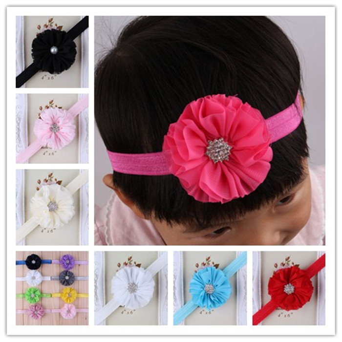 Children's shiffon elastic headband