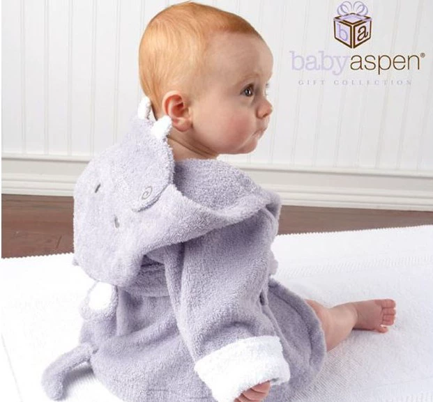 Spring cartoon children's bathrobe for men and women, pijama, Korean style, wholesale