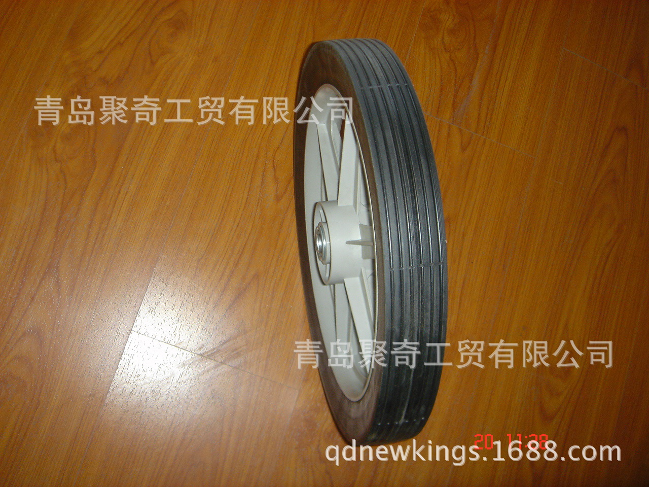 14x1.75橡胶空心轮子 橡胶实心轮  胶粉实心轮