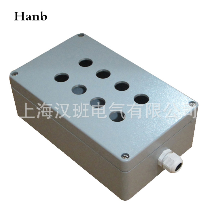 接线盒 铸铝按钮盒 仪器仪表按钮盒 8眼开关按钮盒 按钮盒