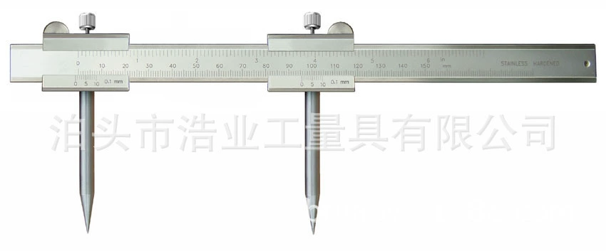 Штангенциркуль с центральным расстоянием, двойная игла, маркировочная линейка штангенциркуля с нониусом 0-300 500 1000 1500 2000