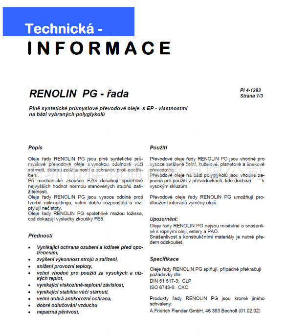 RENOLIN PG