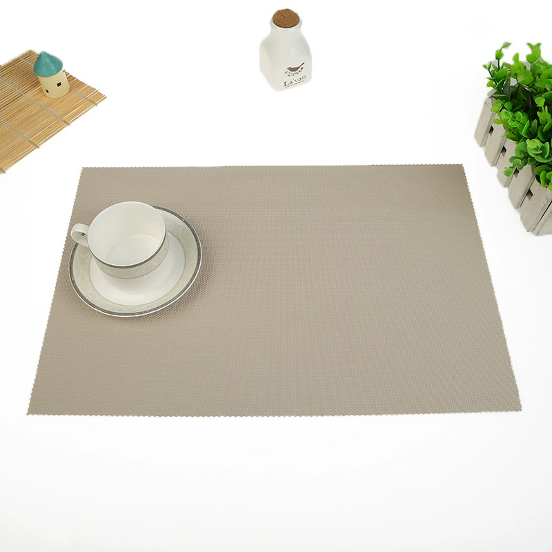 Boutique Recommended new solid color PVC meal pad PVC Western food cushion plastic hot tea table spot supply