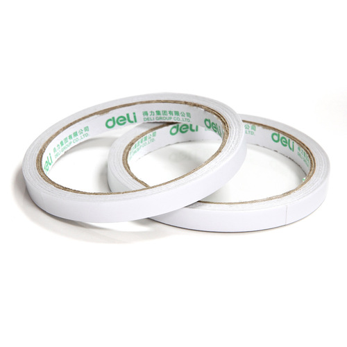 Deli tape tissue paper double-sided tape double-sided adhesive tape 0.9CM wide double-sided tape stationery 30400 Ruiyao wholesale