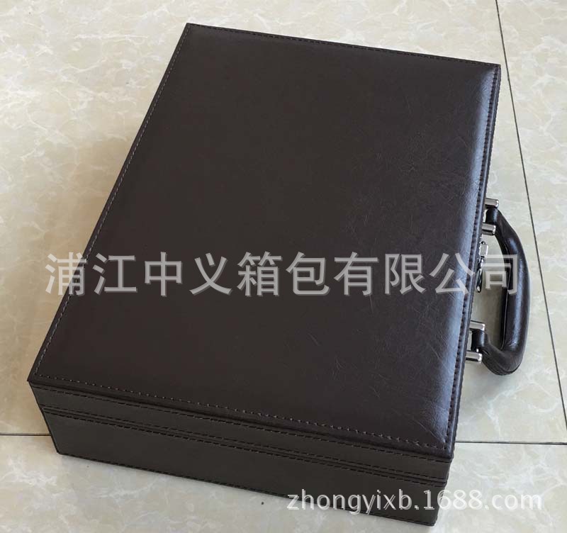 物业交房定做交房皮盒绿城交房钥匙资料交房箱 PU皮制交房盒