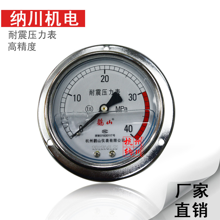 YN系列耐震压力表 径向 轴向带边抗震表 充油压力表 防震测压仪表