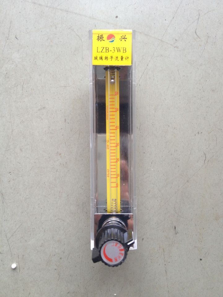余姚振兴LZB-3WB 6-60ml/min 每分钟/毫升玻璃转子流量计流水