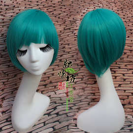 cosplay动漫 V家 MIKU兔耳朵 珊瑚绒兔子装 初-音白兔假发 短发