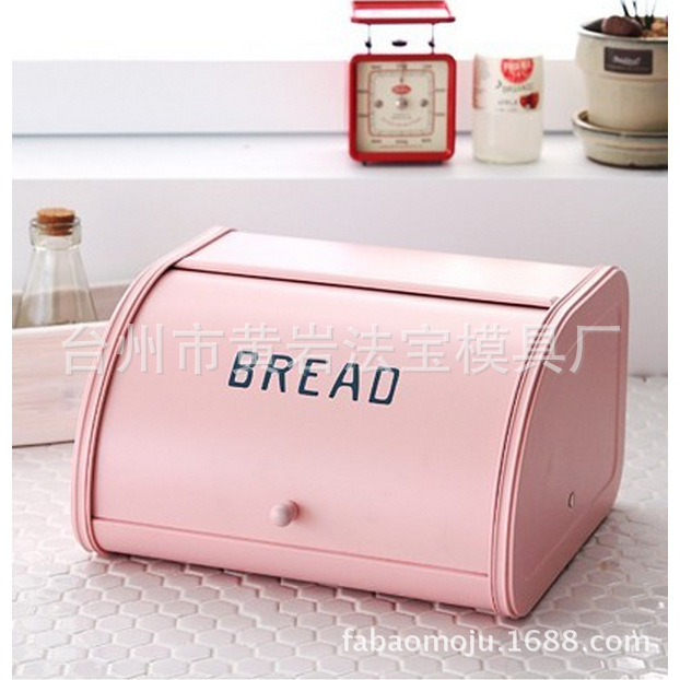 塑料日式面包箱茶叶咖啡杯子收纳箱厨房收纳柜 专业模具定制注塑