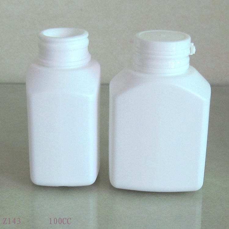 HDPE方撕拉瓶　保健品塑料瓶100CC