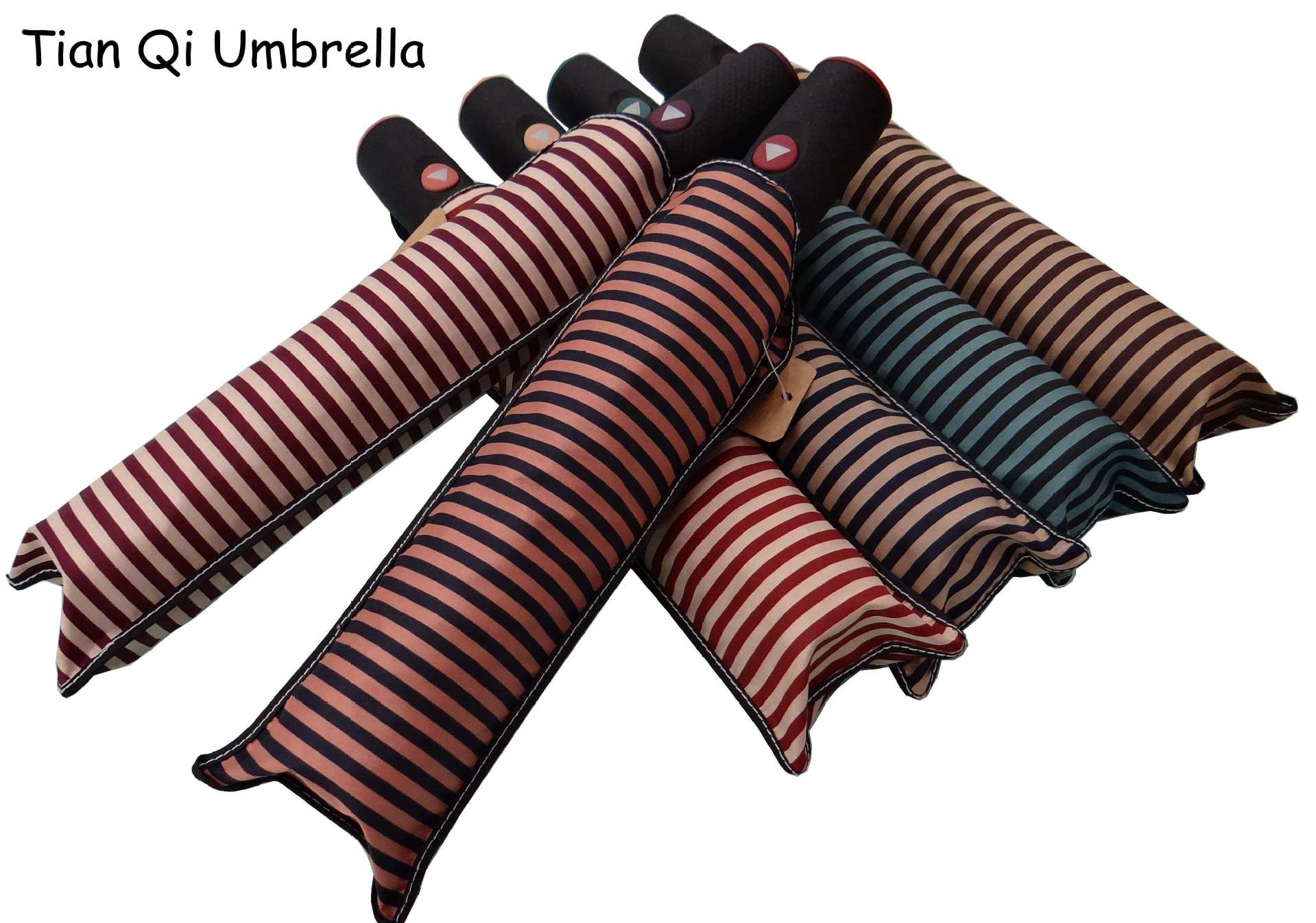 三折自動橫條傘