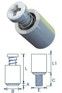 1.工厂直销一字槽松不脱螺丝系列SMTPR, PSHP-M3-10