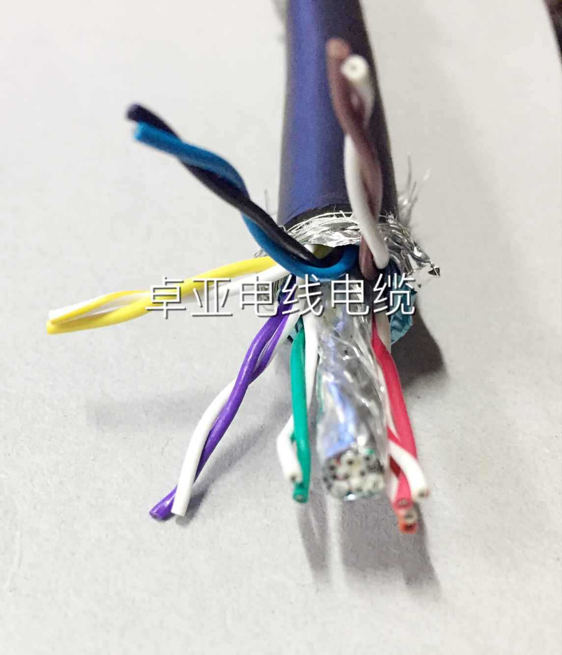 RVSP双绞多芯屏蔽线24芯12P*26AWG0.15平方灰色黑色贝吉色屏蔽线