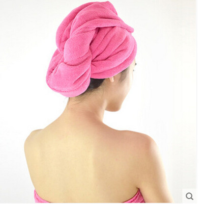 Bamboo fiber Dry hair cap thickening Towel dry hair soft Absorbent Hairdressing Towel Factory Customized wholesale