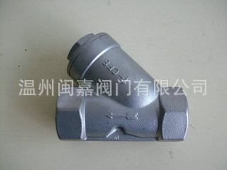 不锈钢304螺纹Y型过滤器
