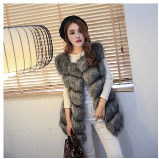 Gilet femme en Fourrure artificielle - Ref 3434780 Image 8