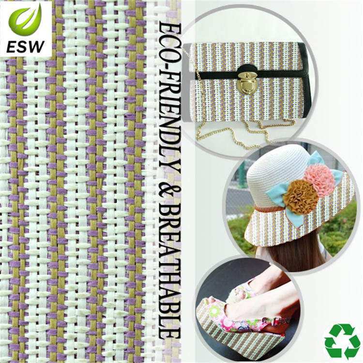 经销批发YQ-Z-93702手袋礼品装饰纸草编织布料