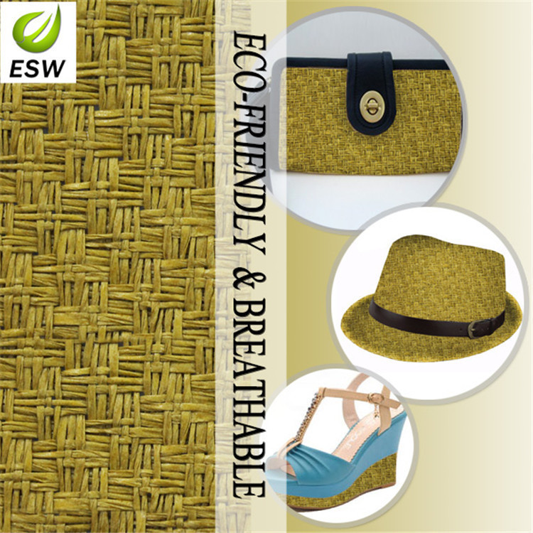 长期销售 YQ-Z-8215-03 100%天然纸草编织面料
