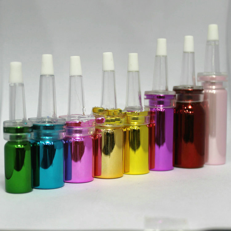供应玻璃瓶 UV电镀化妆品源液西林瓶（各种颜色）