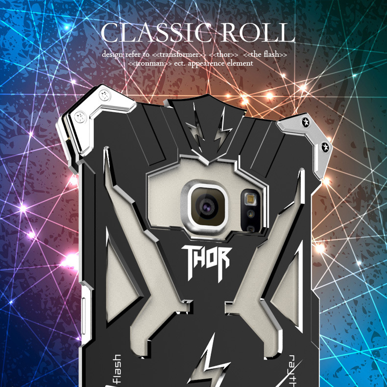 SIMON THOR Aviation Aluminum Alloy Shockproof Armor Metal Case Cover for Samsung Galaxy S6 Edge Plus