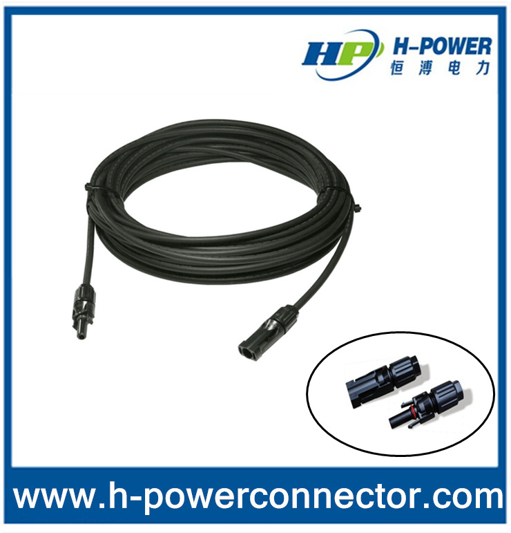 加工定制分布式太陽能光伏發電系統配件MC4延長線電纜/線束