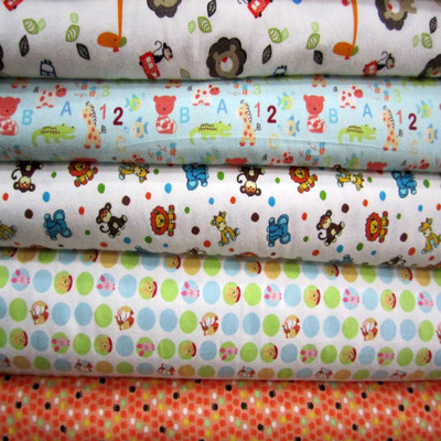 供应梭织棉法兰绒印卡通服装家纺用面料|ru