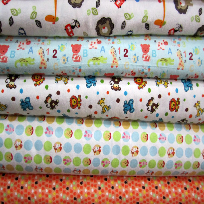 供应梭织棉法兰绒印卡通服装家纺用面料|ru