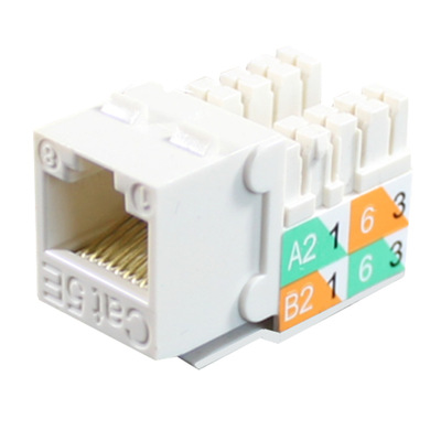 弱电线缆cat5类6类电脑网线水晶头 rj45插座网络数据信息模块批发