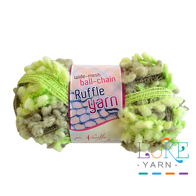 围巾线 珍珠渔网纱 棒针网球纱轨道 围巾毛线|ru