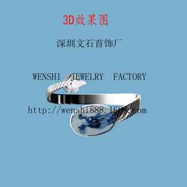 工厂龙鳞手镯古瓷片设计款式到瓷片切割到成品加工欢迎来瓷定制