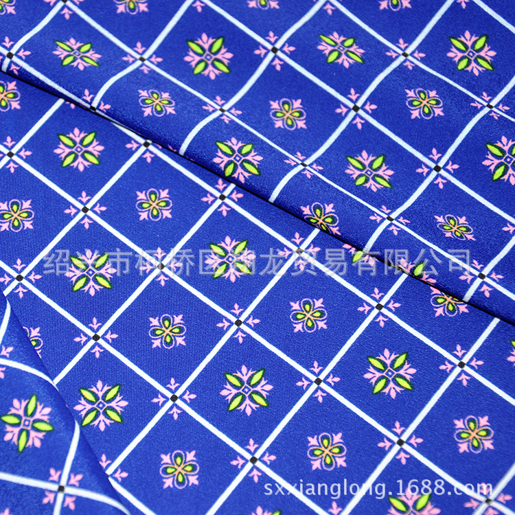 【翔龙印花 XL6835】春秋新品 时尚日韩几何菱形花卉花瑶面料