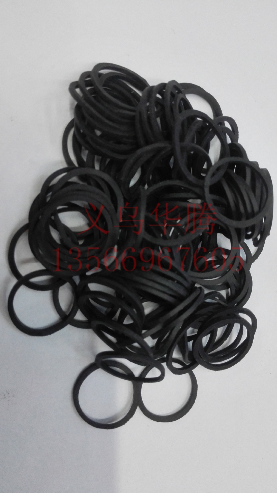 彩色環保黑色環保皮筋06*0.9