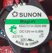 全新建准SUNON 4010 HA40101V4-D030-999 DC12V 0.8W 4CM静音风扇