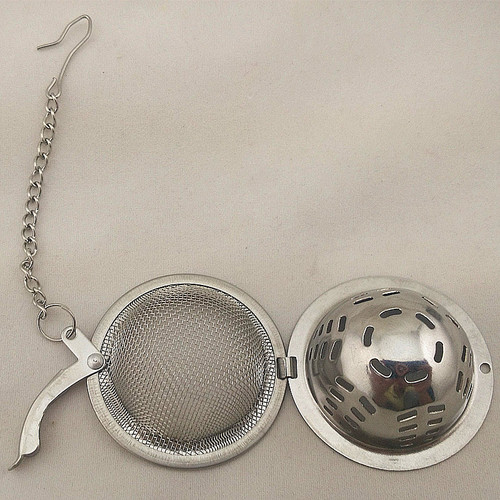 Food grade stainless steel tea separator portable tea clip filter ball spice tea set Weibao 304 tea ball hot sale