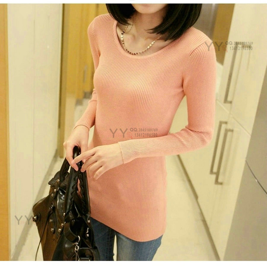 地摊货源 2018秋装外贸女式毛低衣价清仓处理库存服装发尾货毛衣