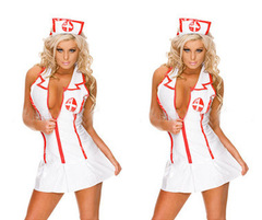 Dodo Rose Sexy Nurse Costume, Sexy Nursing Bra and Skirt Set