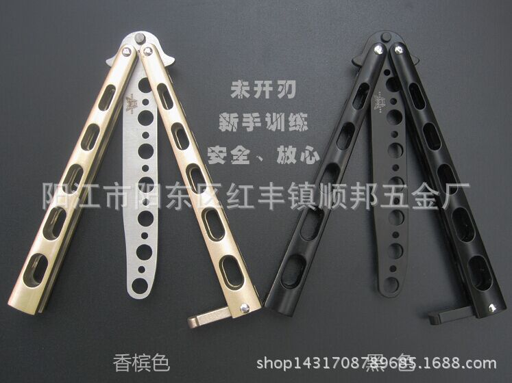 正品 美国蝴蝶训练刀 海扁王工具 蝴蝶刀 新手练习厂家供应