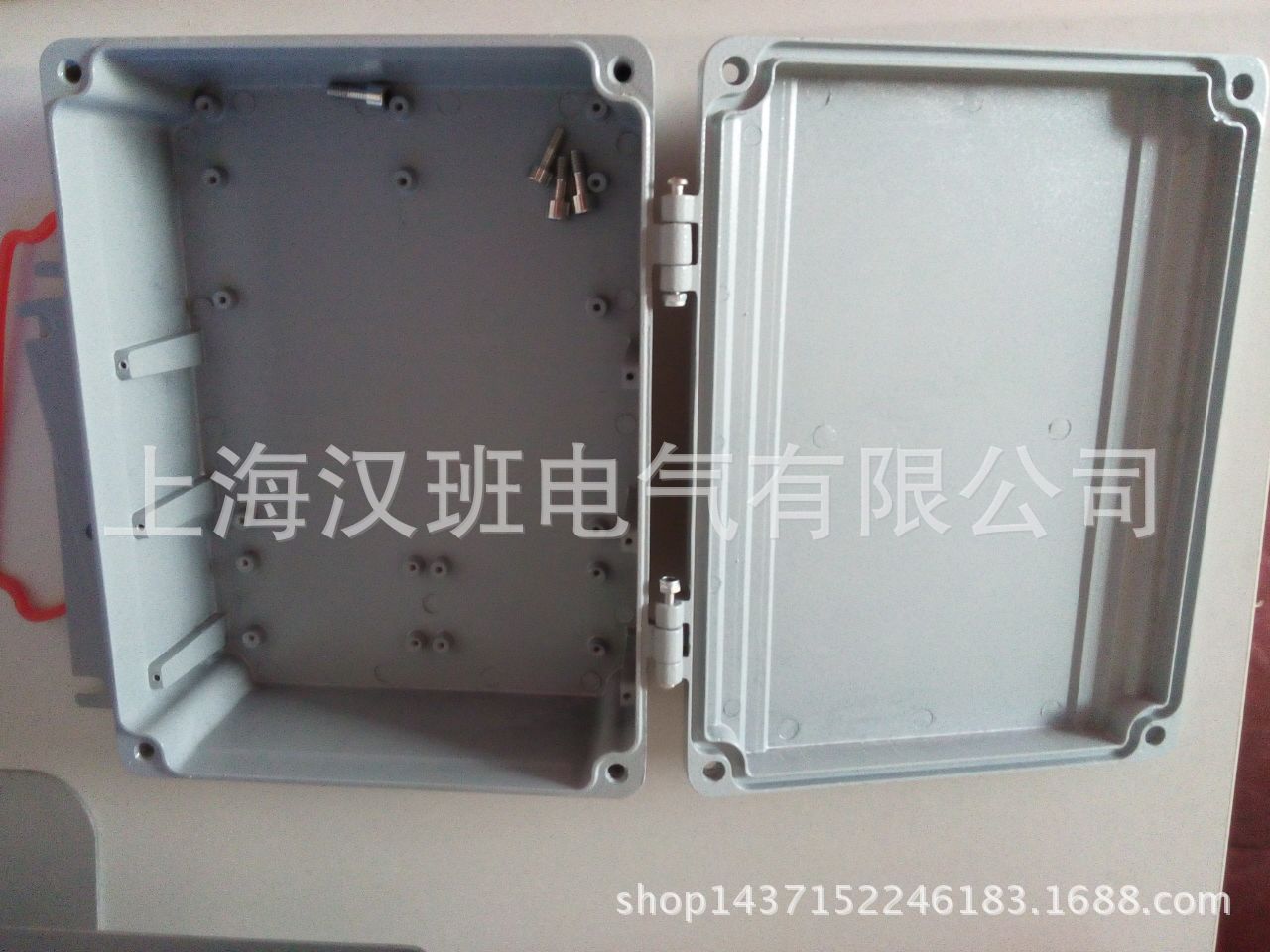 铸铝接线盒 金属开关电源盒250*190*88mm翻盖式电气密封盒电气盒