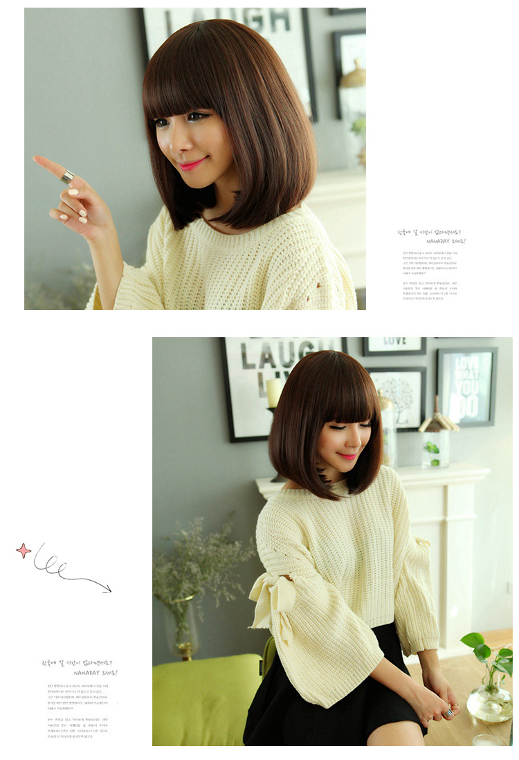 Perruque cheveux raides Court - Ref 2611416 Image 7