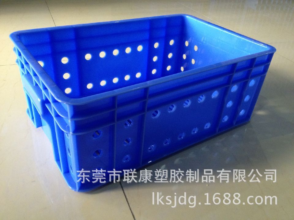 酒店用啤酒杯周转胶箱 圆孔塑料胶筐 小周转箩筐 物料周转箱框