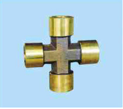 黄铜内丝四通接头/对内四通接头/双内四通螺纹接头4分牙 G1/2