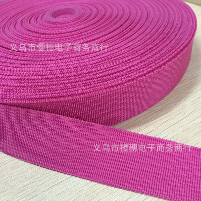 600D涤纶织带美国纹安全帽牵引织带服装辅料彩色背包肩带厂家直供