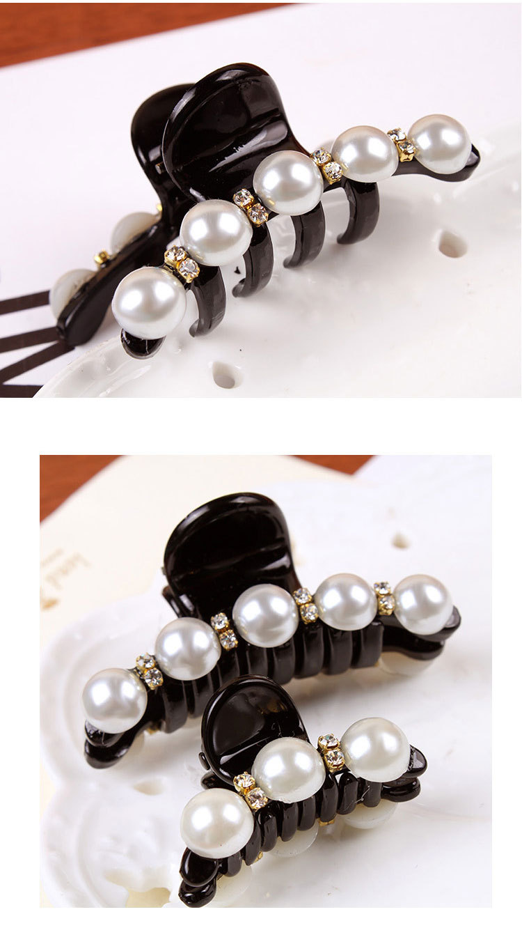 Korean  rhinestone pearl  catch clippicture3