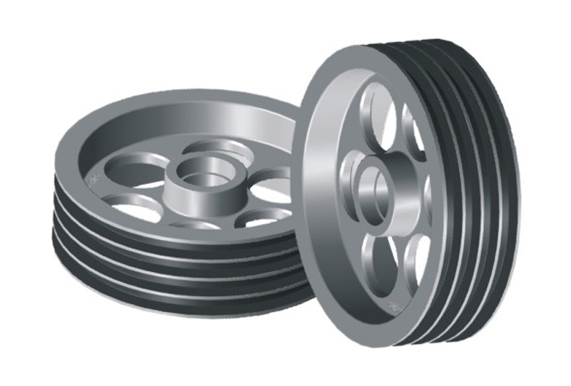 厂家供应 NY-Φ500-1四槽引取轮 南月新款合金牵引轮