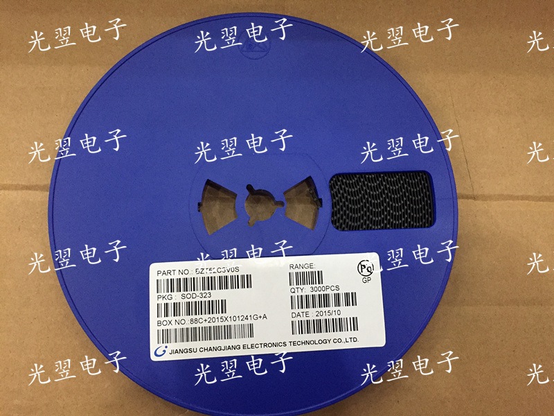 贴片稳压管二极管 BZT52C3V0S W2 3V SOD-323 0805 长电