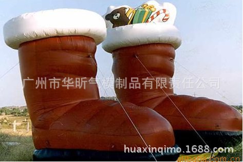 充气圣诞袜子 圣诞装饰用品 圣诞靴子 圣诞广告气模